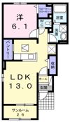 ヴィラーリエージュBの間取り画像
