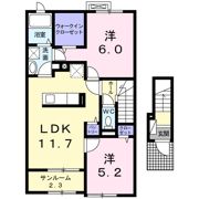 シャルマン マノワールAの間取り画像