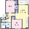 トゥージュールアンサンブルⅡの間取り画像