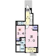 ブランカーサ芝原 Ⅱの間取り画像