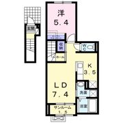 ブランカーサ芝原 Ⅱの間取り画像