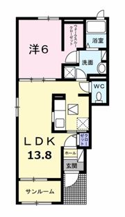 ワイズルームBの間取り画像