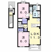 オアシス11 Bの間取り画像