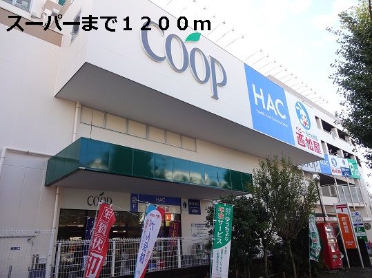 近くのスーパーまで1,200m(徒歩15分)