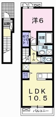 プリティー ブルⅡの間取り画像