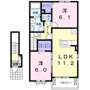 サンシャイン西浦Aの間取り画像