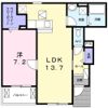 クレールBの間取り画像