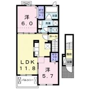 ナリッシュBの間取り画像