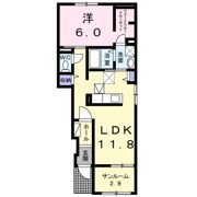 フローラ Aの間取り画像