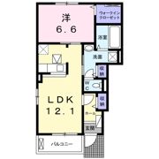 ラルーチェB棟の間取り画像