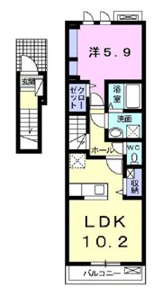 ラディアⅠの間取り画像