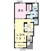 スカイパレスAの間取り画像