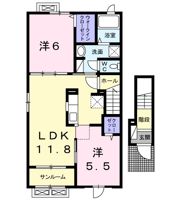 スカイパレスAの間取り画像