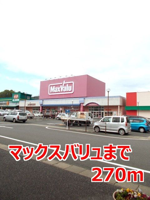近くのマックスバリュまで270m（徒歩4分）