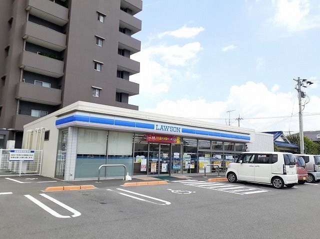 近くのローソン松山福音寺町店様まで600m(徒歩8分)