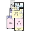 ゼファ－ハウス Bの間取り画像