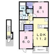 サン サン ブリッジⅠの間取り画像