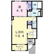 レインボーちくま Ⅱの間取り画像