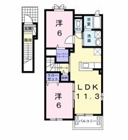 カーサ フリューゲルの間取り画像