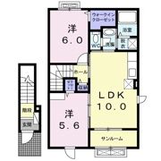 メルヴェーユ・シャルムⅠの間取り画像