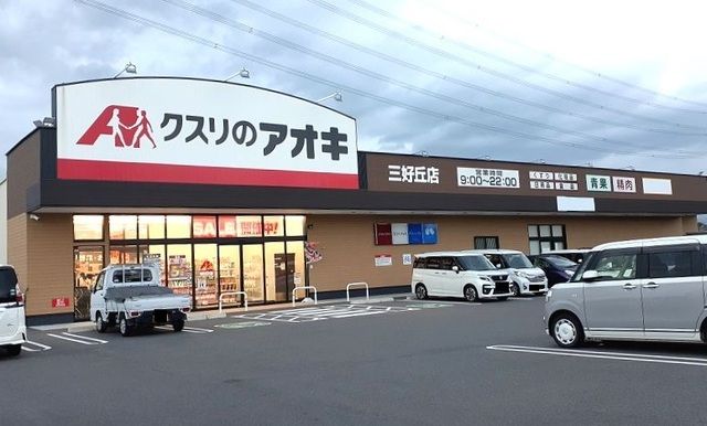 近くのクスリのアオキまで1,000m（徒歩13分）