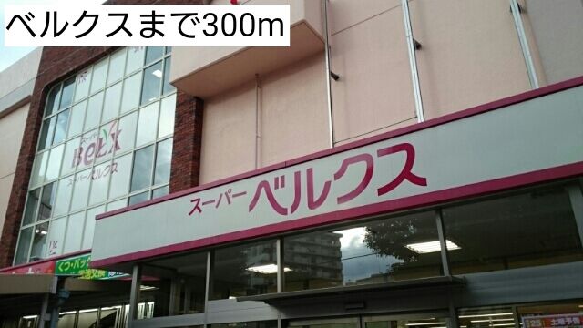 近くのべルクスまで300m(徒歩4分)