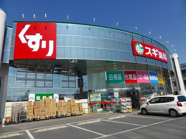 近くのスギ薬局上柴店まで800m（徒歩10分）