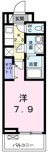プラシードCOCOⅡの間取り画像