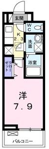 プラシードCOCOⅡの間取り画像
