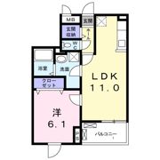 グレイス トトロ Bの間取り画像
