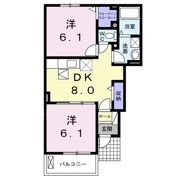 グランディールBの間取り画像