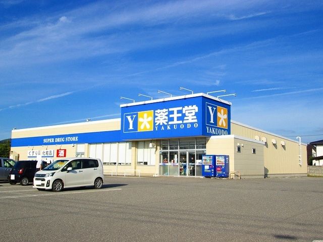 近くの薬王堂まで590m（徒歩8分）