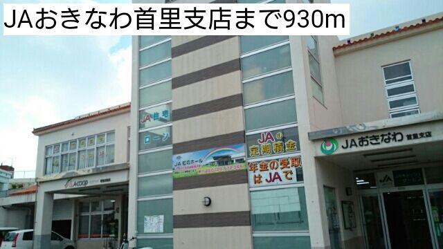 近くのJAおきなわ首里支店まで930m(徒歩12分)