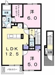 イリーゼ Dの間取り画像