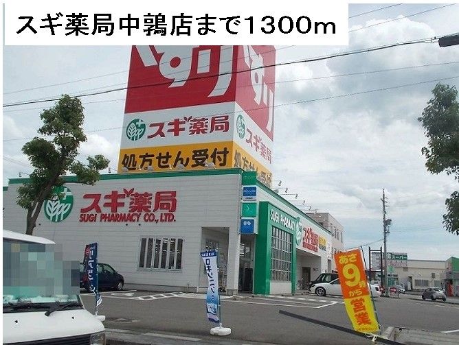 近くのスギ薬局中鶉店まで1,300m（徒歩17分）