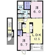 ベアトリーチェ Bの間取り画像
