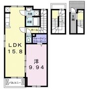 バレンタインCの間取り画像
