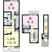 ウエストビレッジ Ⅱの間取り画像