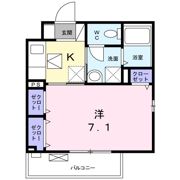 ラフィネ堀之内の間取り画像