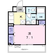 ラフィネ堀之内の間取り画像