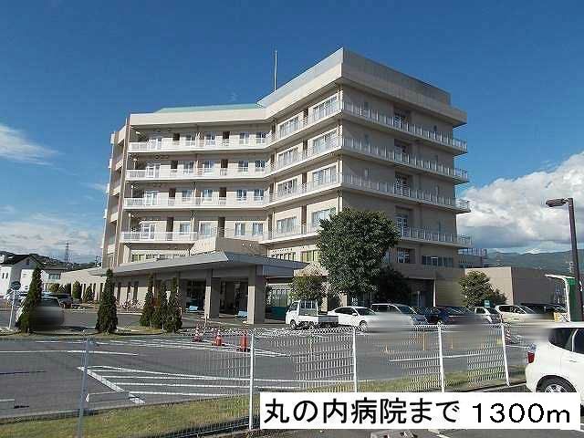近くの丸の内病院まで1,300m(徒歩17分)