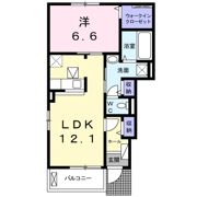 アイリス宮成 Bの間取り画像