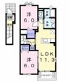 レーブ・サムケット Ⅱの間取り画像