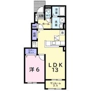 プライム ローズ Bの間取り画像