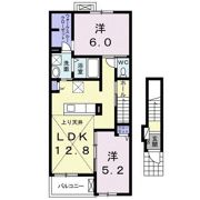 ローズ ヒルズ Hの間取り画像