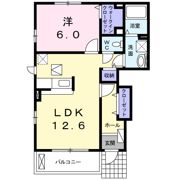 ワルド プラッツ Aの間取り画像