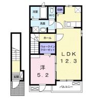 エスポワール 井田の間取り画像