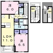 ラトゥール南若王子の間取り画像