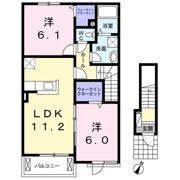 ハーベスト餅田 A棟の間取り画像