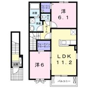 ハーベスト餅田 A棟の間取り画像